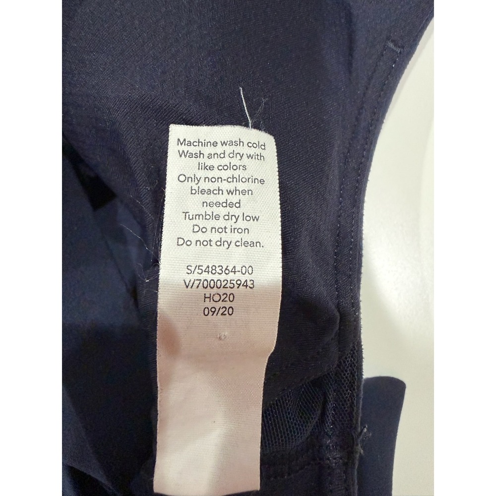 Athleta Solace Bra Navy Blue Strappy Crisscross Back Yoga Sports Bra Size Small - Picture 6 of 7